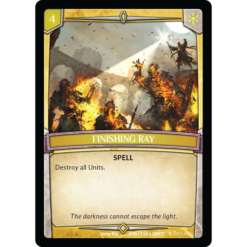 Image for Finishing Ray (36/116 | 2BET) (BET) - Argent Saga TCG