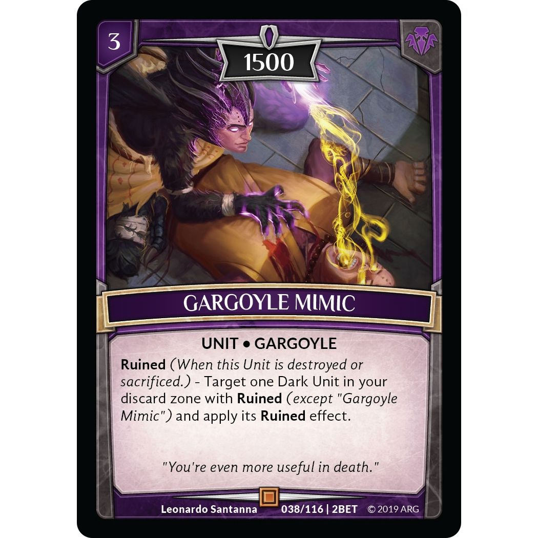 Image for Gargoyle Mimic (38/116 | 2BET) (BET) - Argent Saga TCG