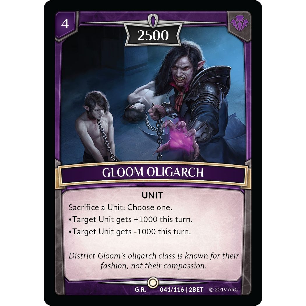 Image for Gloom Oligarch (41/116 | 2BET) (BET) - Argent Saga TCG