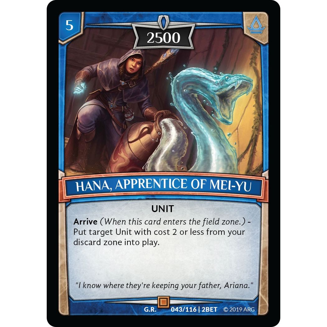 Image for Hana, Apprentice of Mei-Yu (43/116 | 2BET) (BET) - Argent Saga TCG