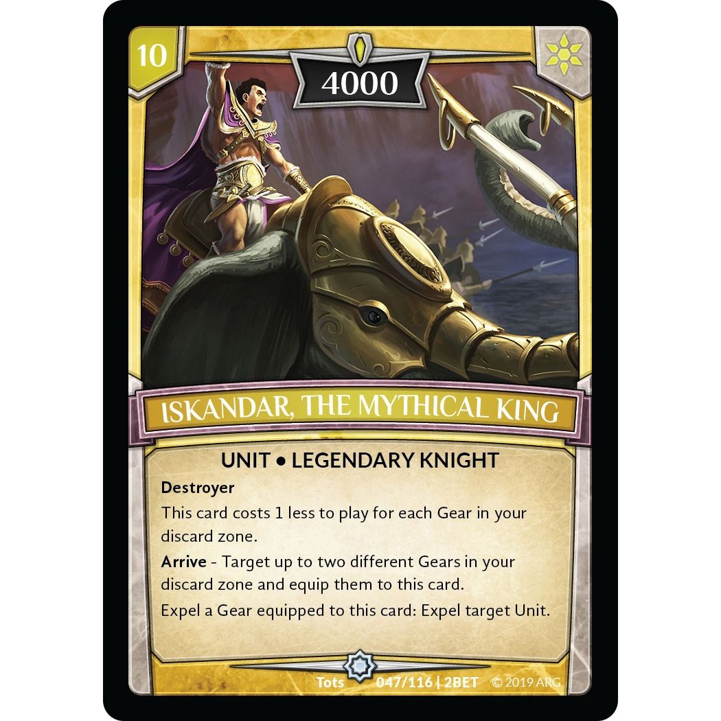 Image for Iskandar, the Mythical King (47/116 | 2BET) (BET) - Argent Saga TCG