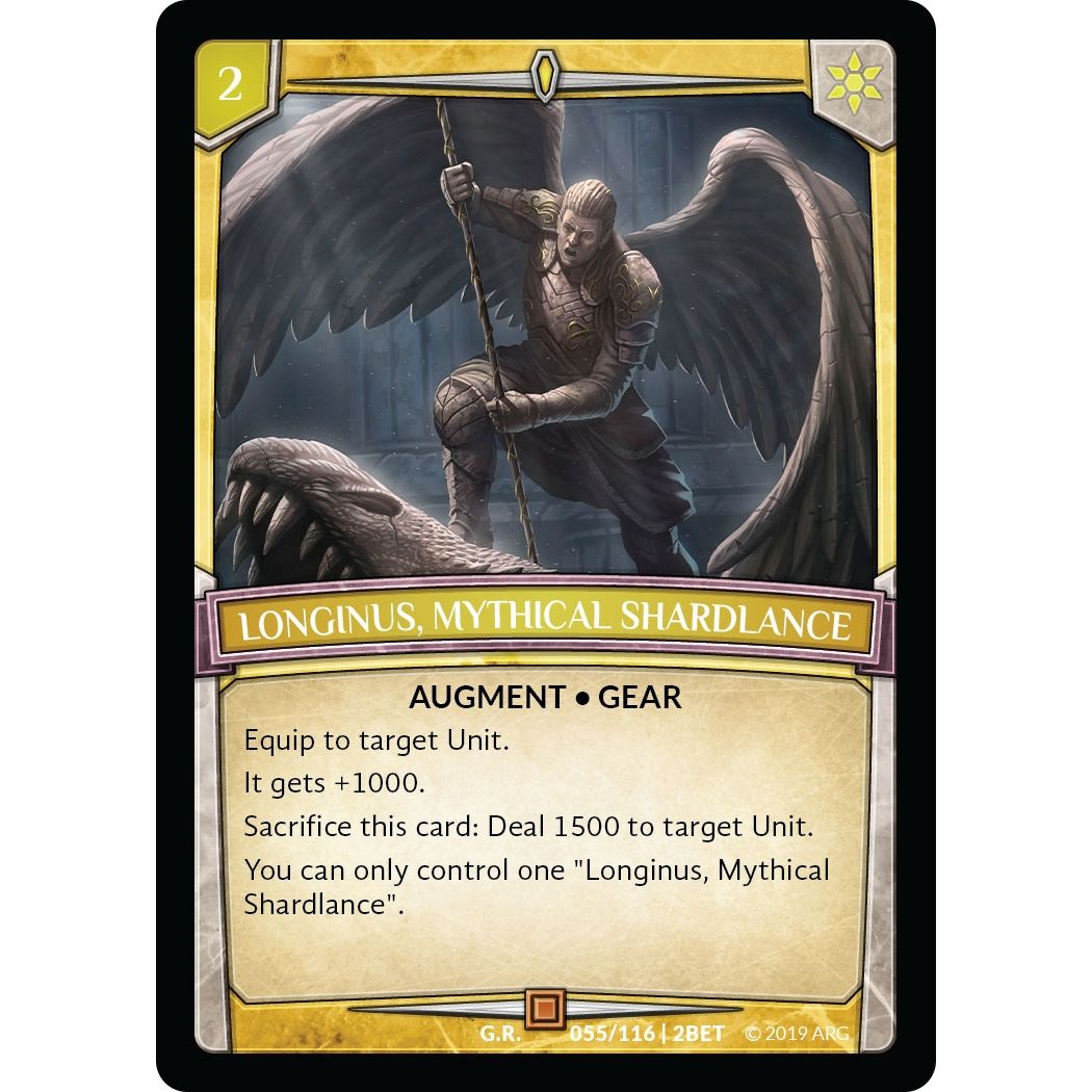 Image for Longinus, Mythical Shardlance (55/116 | 2BET) (BET) - Argent Saga TCG