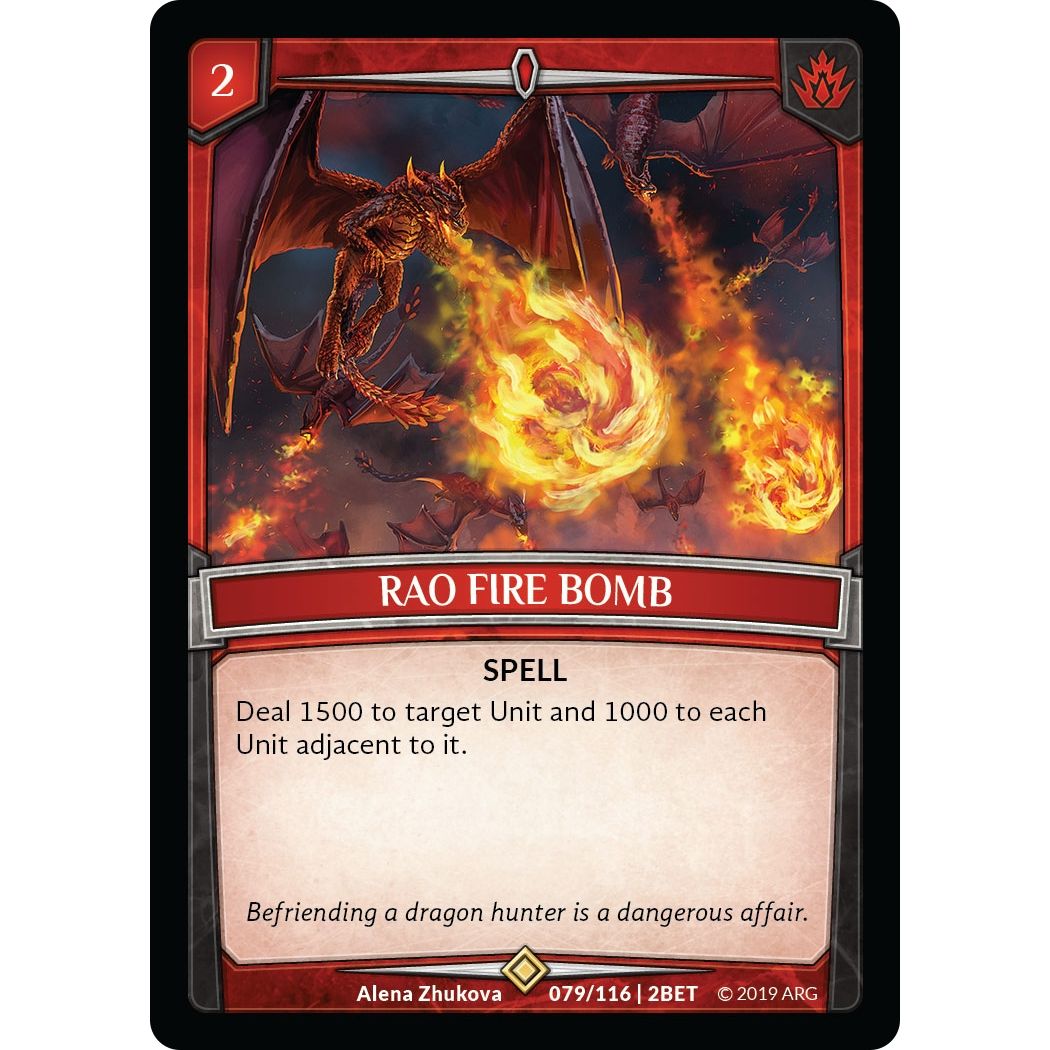 Image for Rao Fire Bomb (79/116 | 2BET) (BET) - Argent Saga TCG