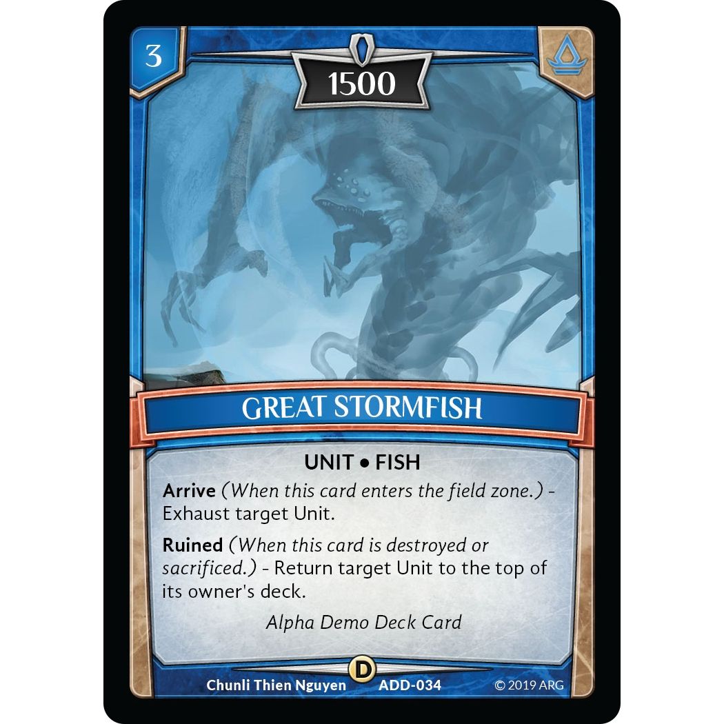 Image for Great Stormfish (ADD-034) (ADD) - Argent Saga TCG