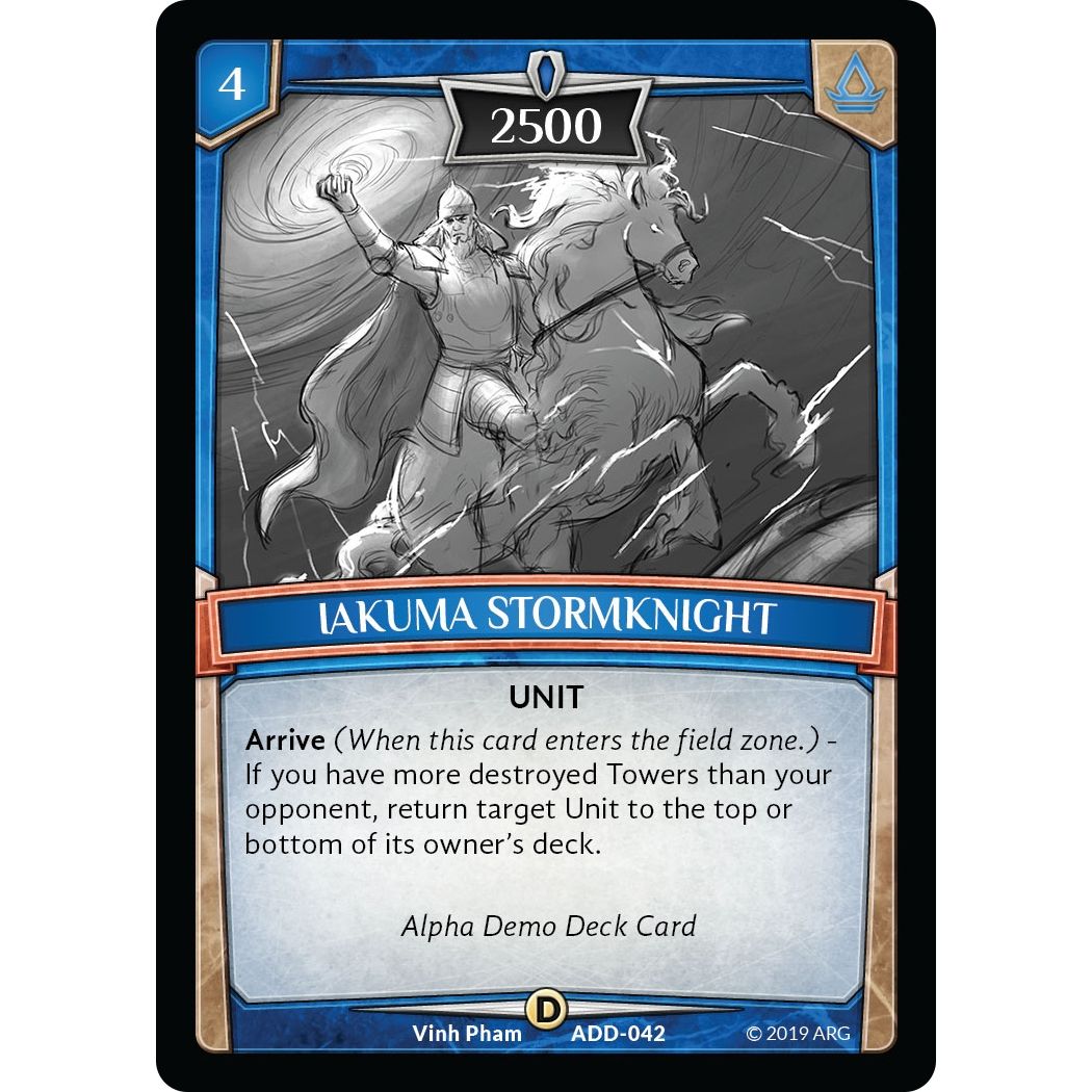 Image for Iakuma Stormknight (ADD-042) (ADD) - Argent Saga TCG