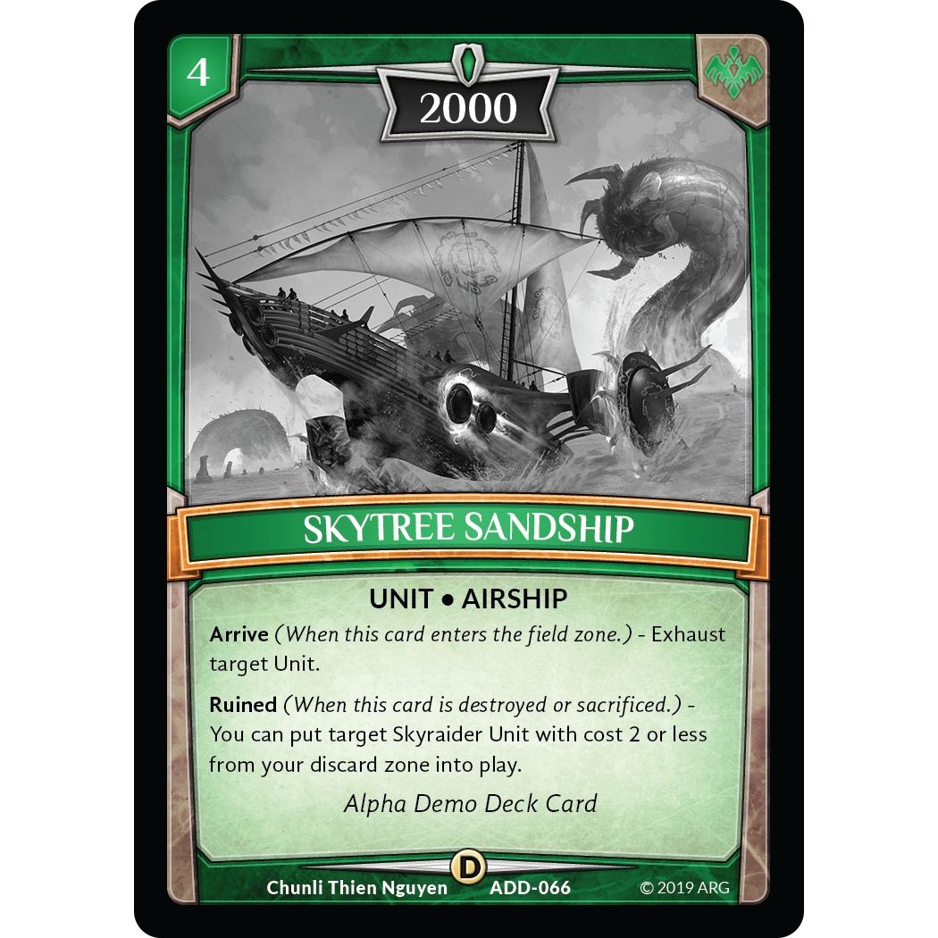 Image for Skytree Sandship (ADD-066) (ADD) - Argent Saga TCG