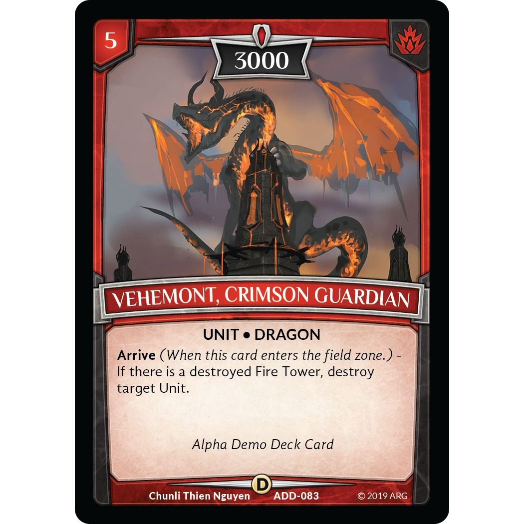 Image for Vehemont, Crimson Guardian (ADD-083) (ADD) - Argent Saga TCG