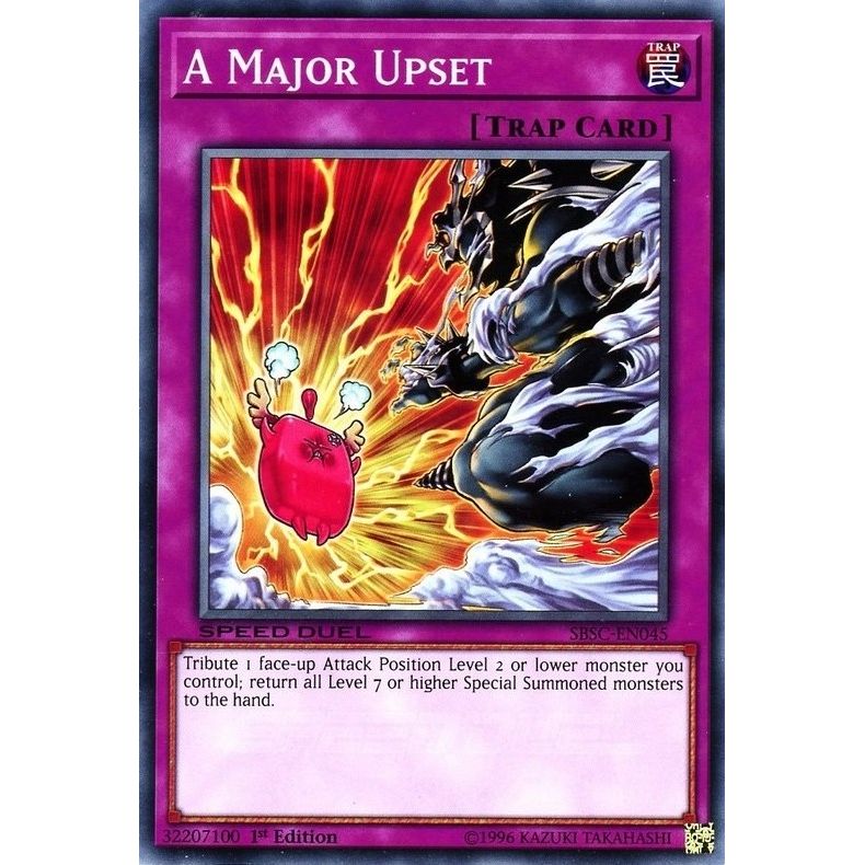Image for A Major Upset (SBSC-EN045) (SBSC) - YuGiOh