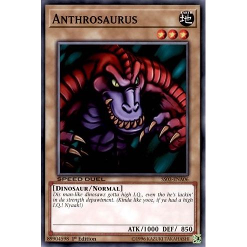 Image for Anthrosaurus (SS03-ENA06) (SS03) - YuGiOh