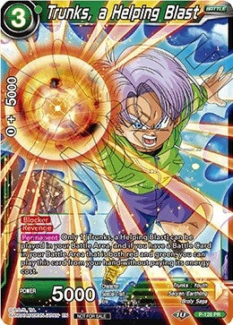 Image for Trunks, a Helping Blast (Shop Tournament: Assault of Saiyans) (P-128) (PR) - Dragon Ball Super: Masters