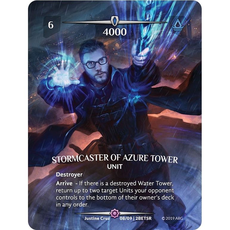 Image for Stormcaster of Azure Tower (SR) (08/09 | 2BETSR) (BET) - Argent Saga TCG