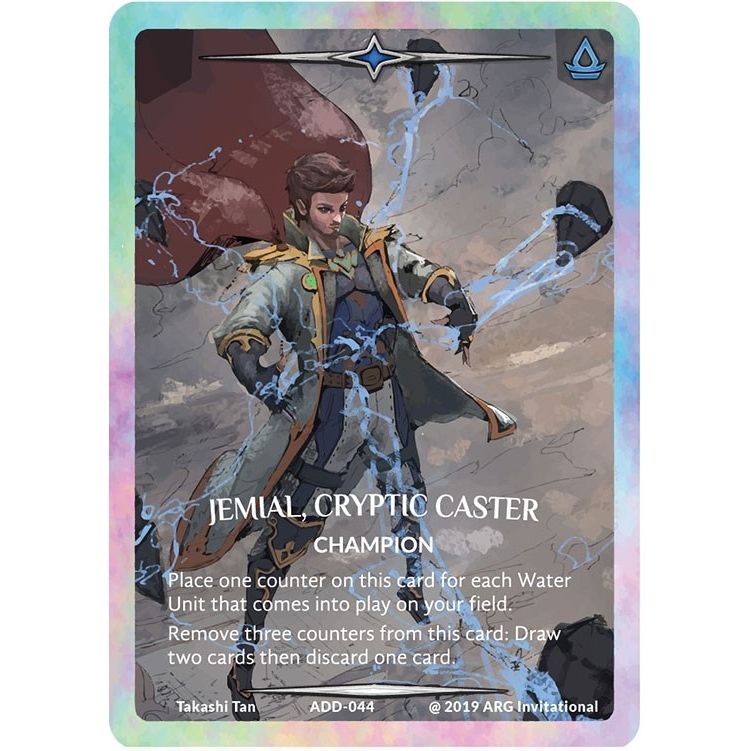 Image for Jemial, Cryptic Caster (Rainbow Metal) (ADD-044) (PR) - Argent Saga TCG