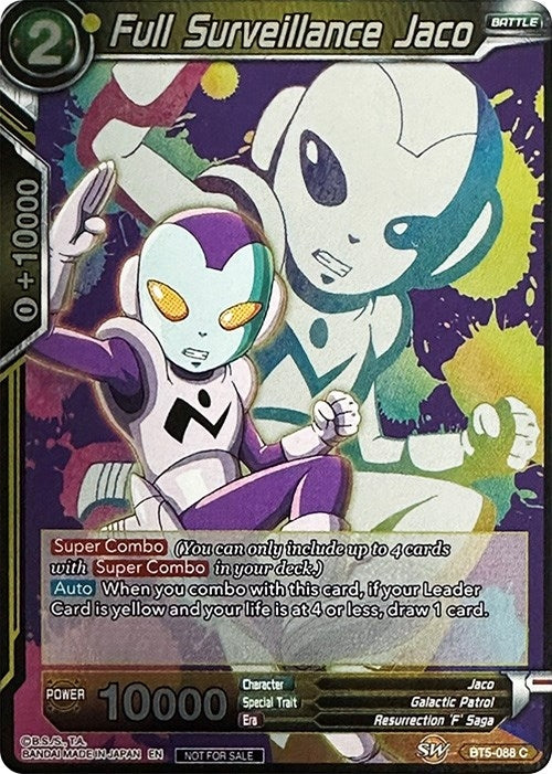 Image for Full Surveillance Jaco (Event Pack 4) (BT5-088) (PR) - Dragon Ball Super: Masters