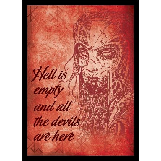 Image for Double Matte Art Sleeve - Hell Is Empty (50-Pack) - Card Sleeves