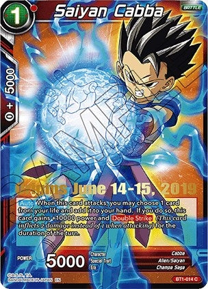 Image for Saiyan Cabba (Origins 2019) (BT1-014) (TPR) - Dragon Ball Super: Masters