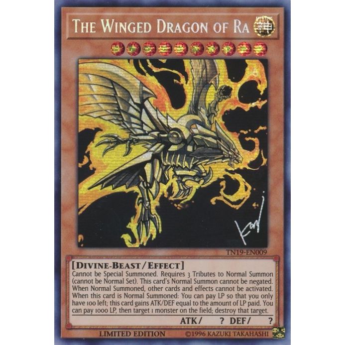 Image for The Winged Dragon of Ra (TN19-EN009) (CT16) - YuGiOh