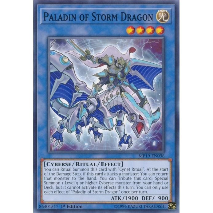 Image for Paladin of Storm Dragon (MP19-EN096) (MP19) - YuGiOh