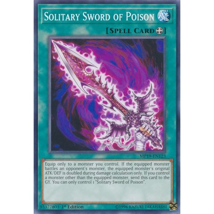 Image for Solitary Sword of Poison (MP19-EN123) (MP19) - YuGiOh
