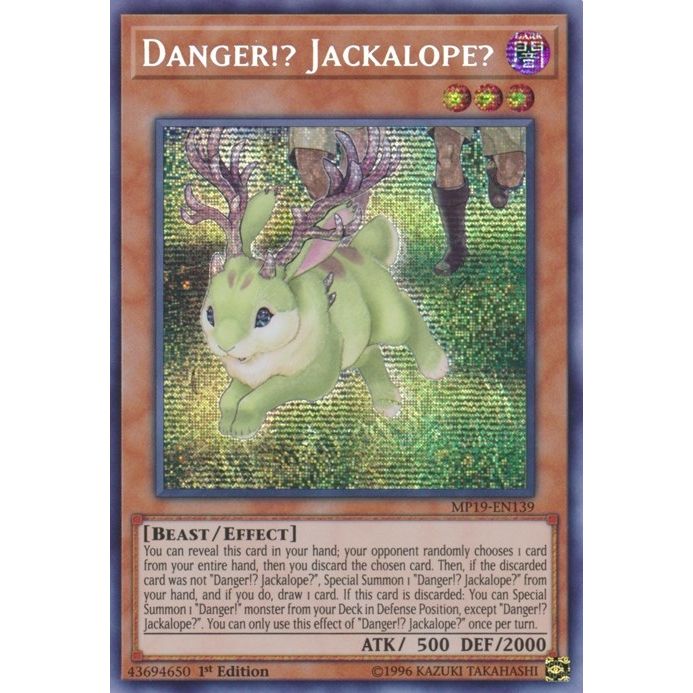 Image for Danger!? Jackalope? (MP19-EN139) (MP19) - YuGiOh
