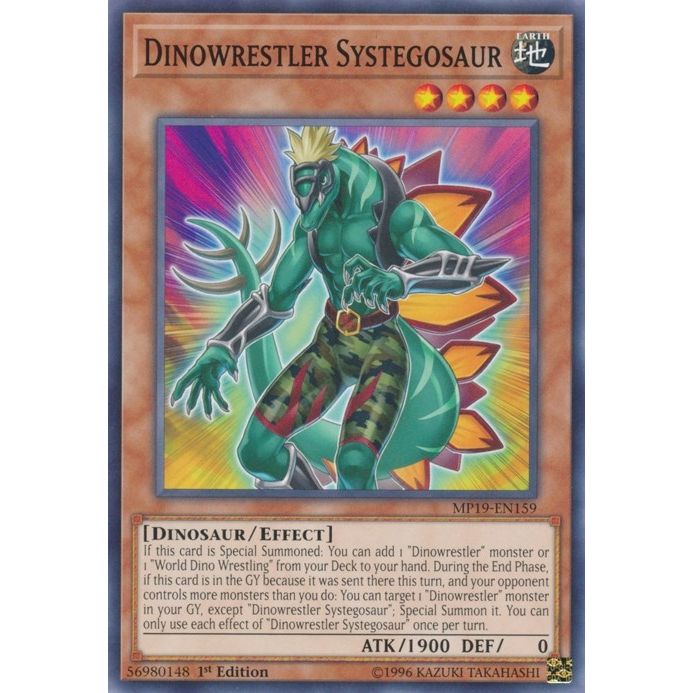 Image for Dinowrestler Systegosaur (MP19-EN159) (MP19) - YuGiOh