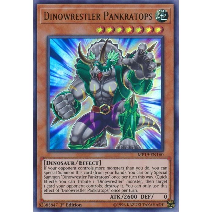 Image for Dinowrestler Pankratops (MP19-EN160) (MP19) - YuGiOh