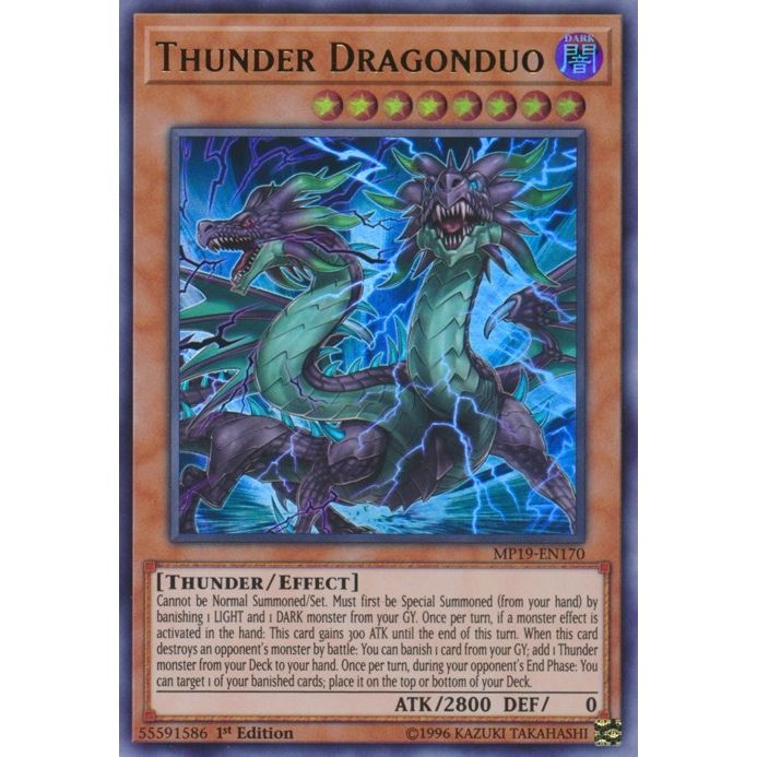 Image for Thunder Dragonduo (MP19-EN170) (MP19) - YuGiOh
