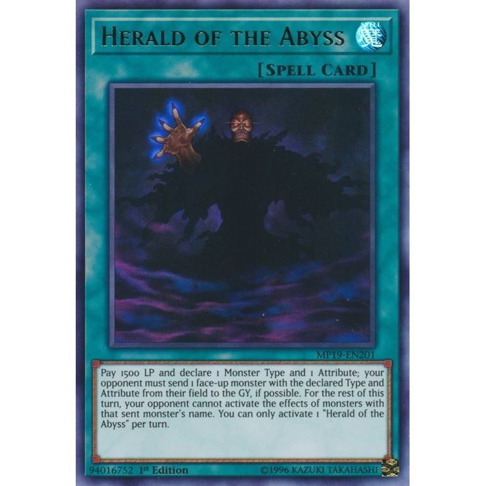 Image for Herald of the Abyss (MP19-EN201) (MP19) - YuGiOh