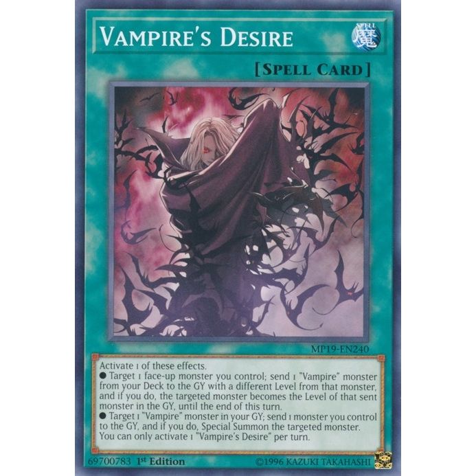 Image for Vampire's Desire (MP19-EN240) (MP19) - YuGiOh