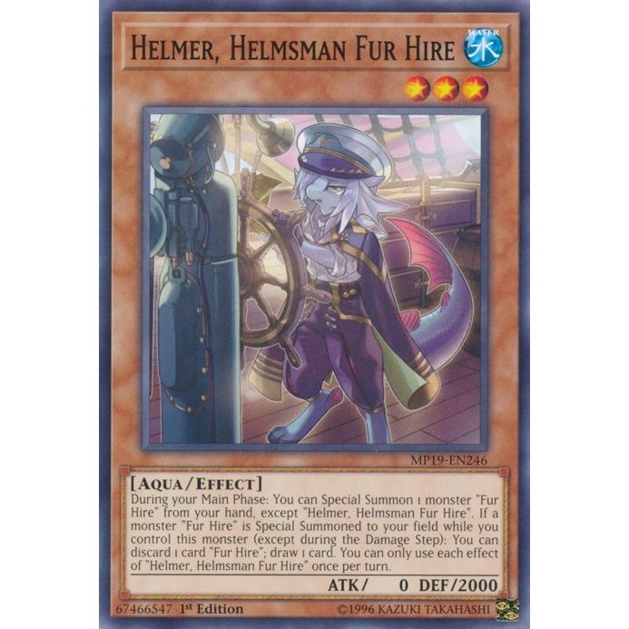 Image for Helmer, Helmsman Fur Hire (MP19-EN246) (MP19) - YuGiOh