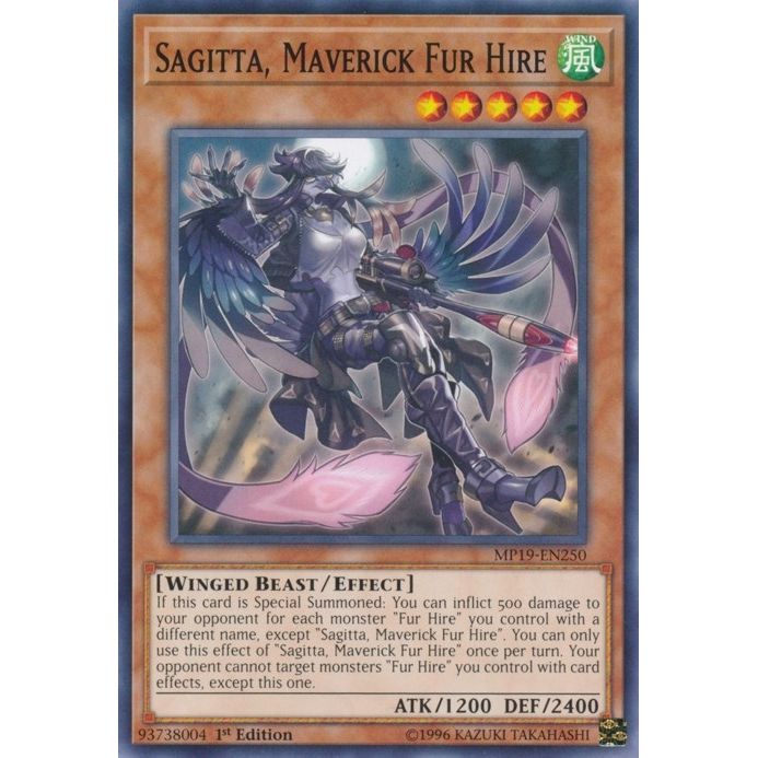 Image for Sagitta, Maverick Fur Hire (MP19-EN250) (MP19) - YuGiOh