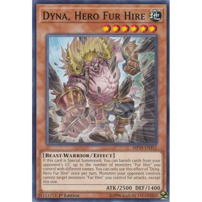 Image for Dyna, Hero Fur Hire (MP19-EN251) (MP19) - YuGiOh