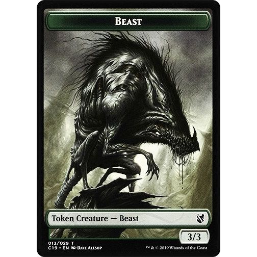 Image for Beast (013) // Wurm Double-Sided Token (13 // 21) (C19) - Magic: The Gathering