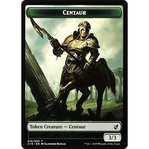 Image for Centaur // Egg Double-Sided Token (15 // 16) (C19) - Magic: The Gathering
