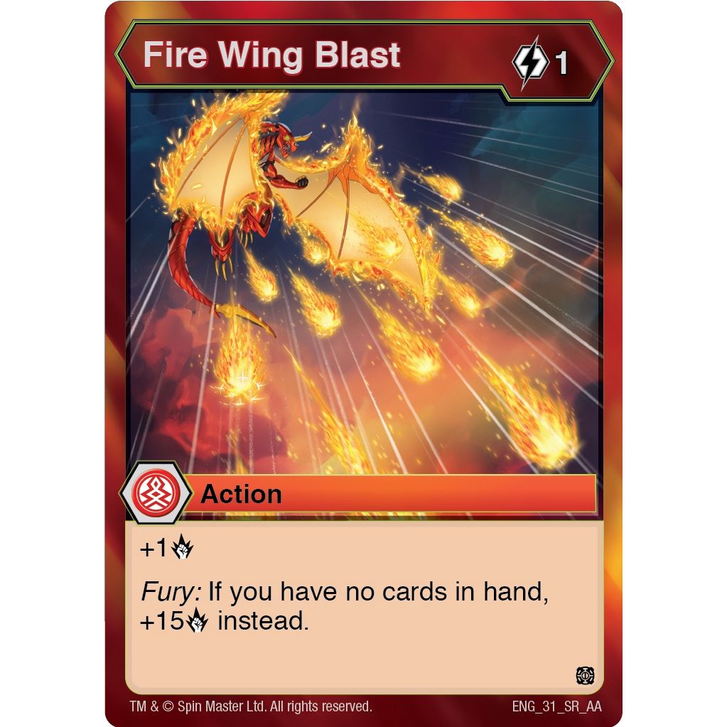 Image for Fire Wing Blast (31) (AA) - Bakugan TCG