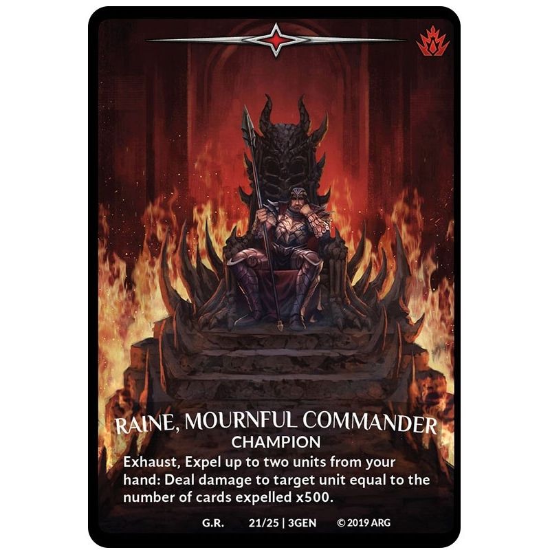Image for Raine, Mournful Commander (21/25 | 3GEN) (GEN) - Argent Saga TCG