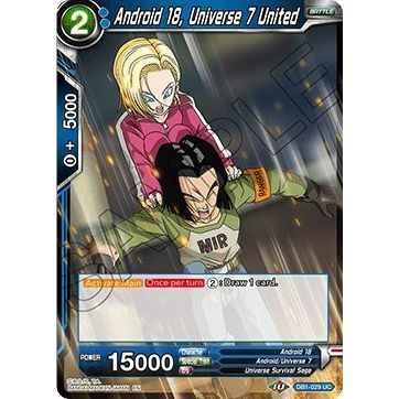 Image for Android 18, Universe 7 United (DB1-029) (DB1) - Dragon Ball Super: Masters