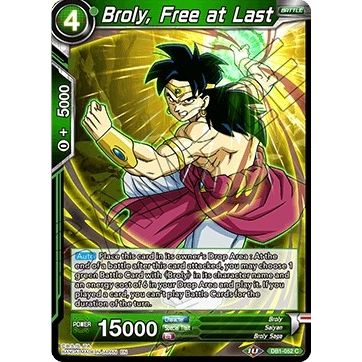 Image for Broly, Free at Last (DB1-052) (DB1) - Dragon Ball Super: Masters