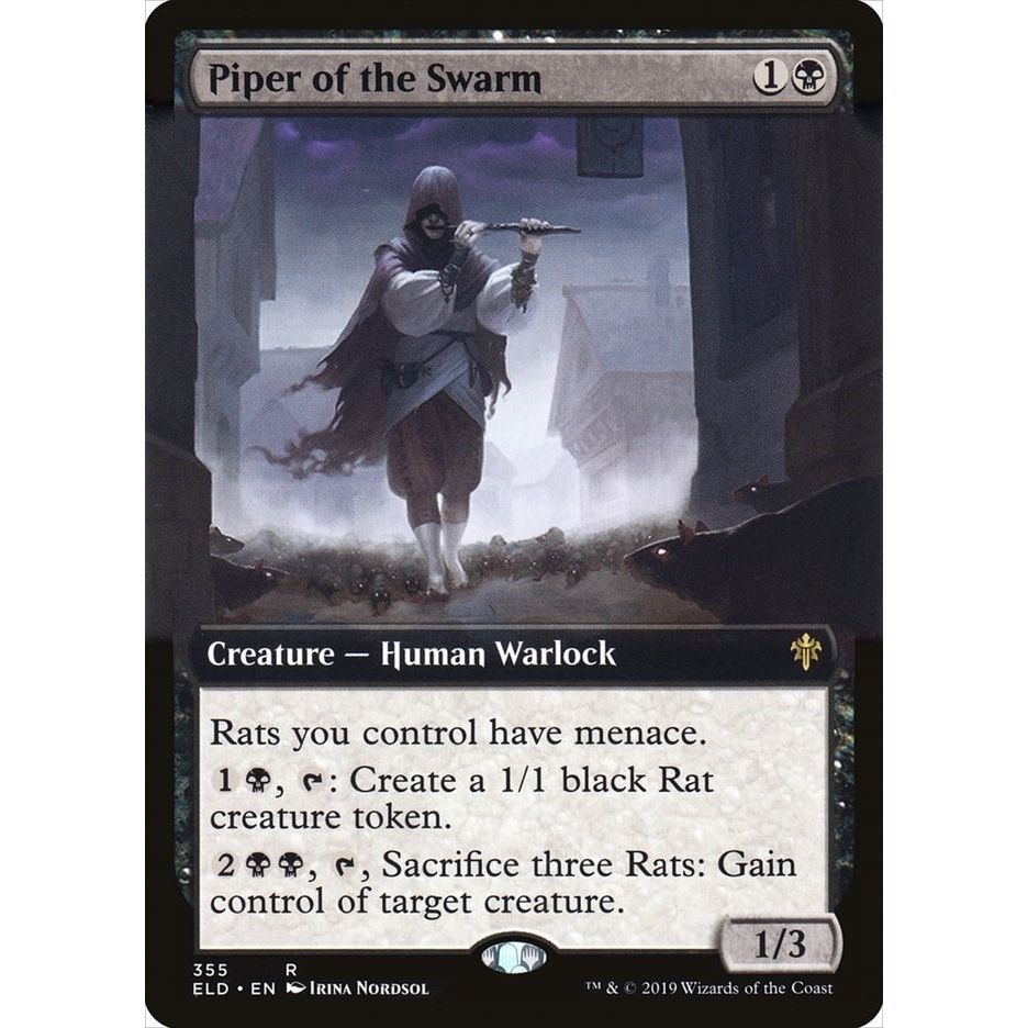 Image for Piper of the Swarm (Extended Art) (355) (ELD) - Magic: The Gathering