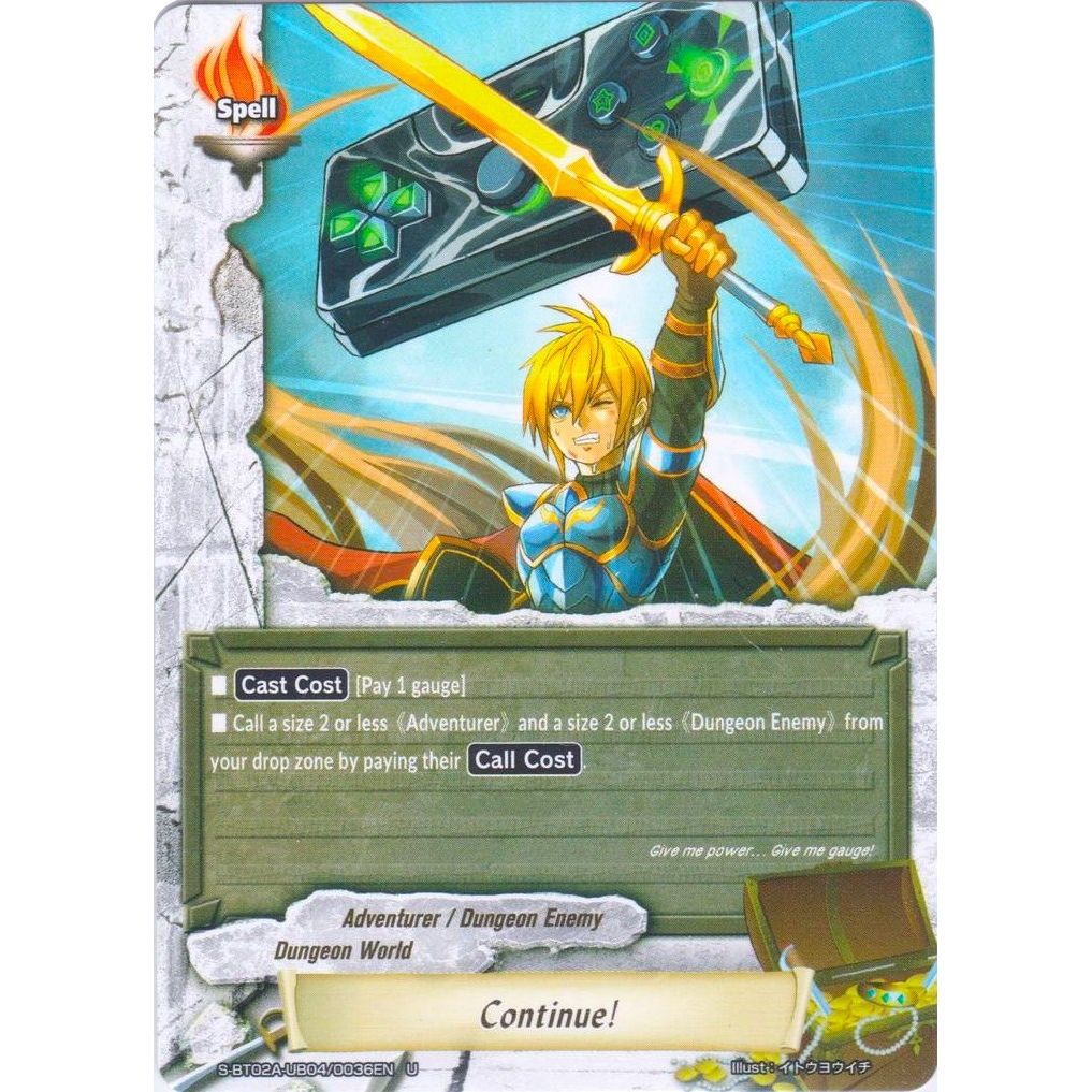 Image for Continue! (S-BT02A-UB04/0036EN) (S-BT02A) - Future Card BuddyFight