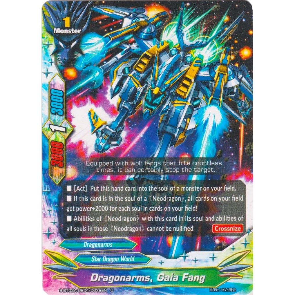 Image for Dragonarms, Gaia Fang (S-BT02A-UB04/0038EN) (S-BT02A) - Future Card BuddyFight