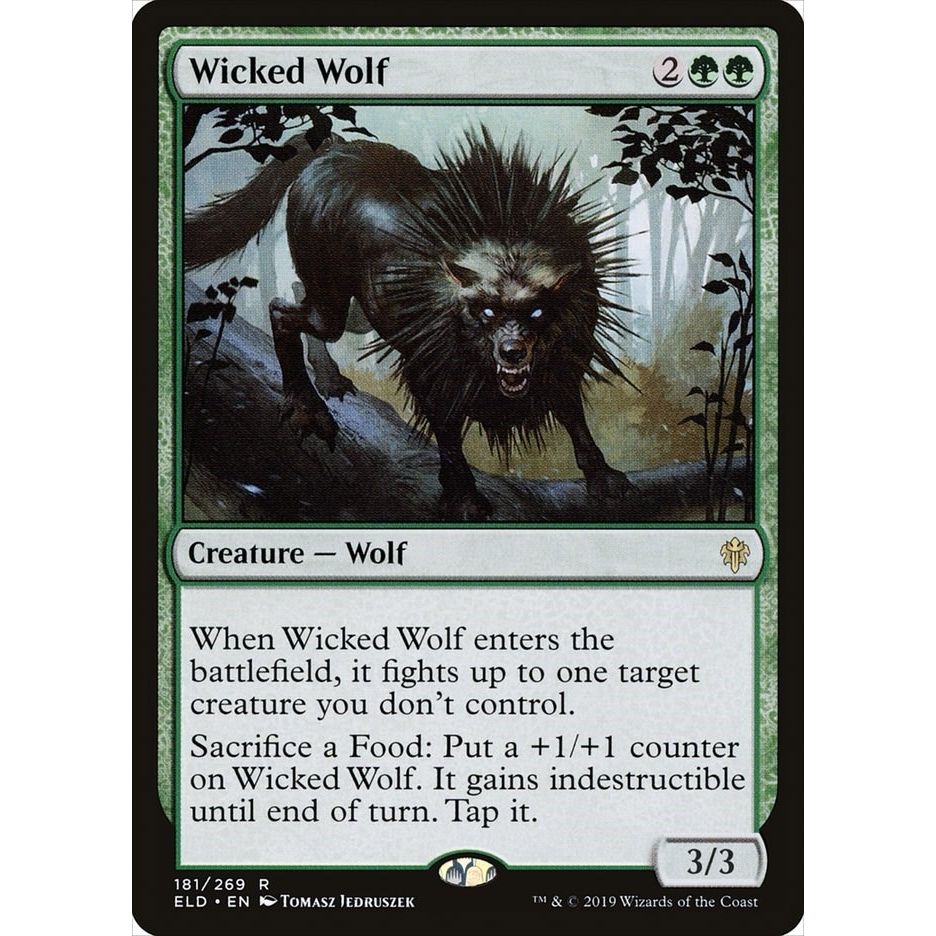 Image for Wicked Wolf (181) (ELD) - Magic: The Gathering