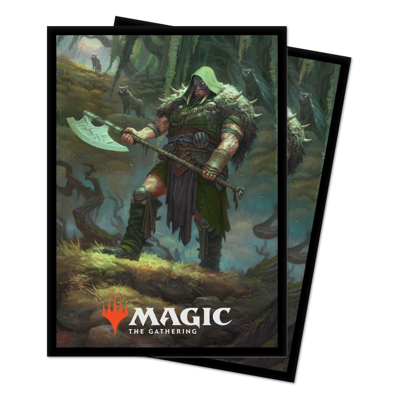 Image for Throne of Eldraine Garruk, Cursed Huntsman Deck Protector sleeves for Magic (100-Pack) - Card Sleeves