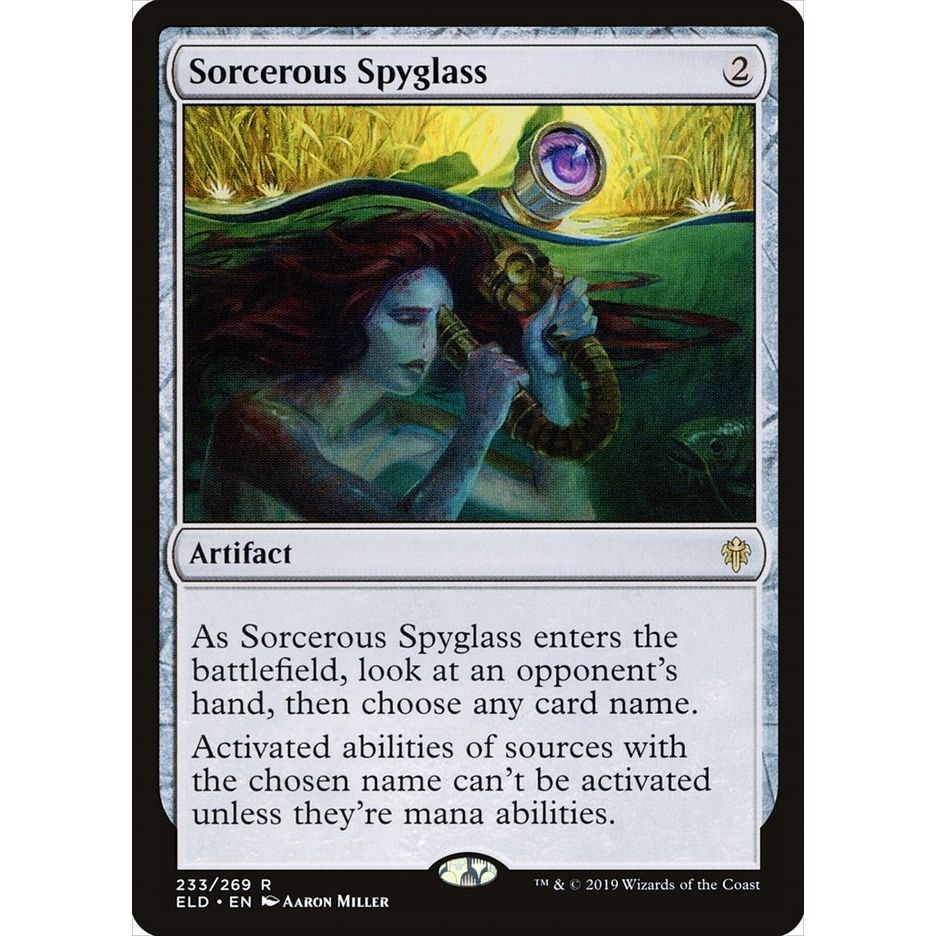 Image for Sorcerous Spyglass (233) (ELD) - Magic: The Gathering