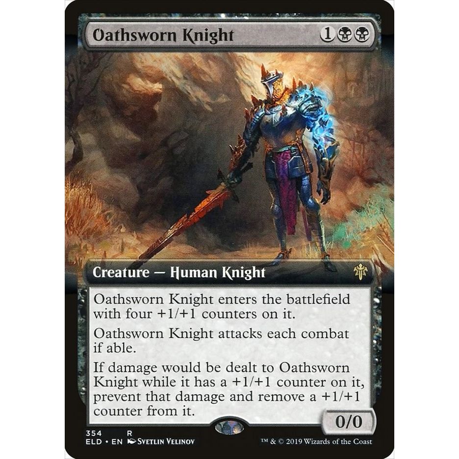 Image for Oathsworn Knight (Extended Art) (354) (ELD) - Magic: The Gathering
