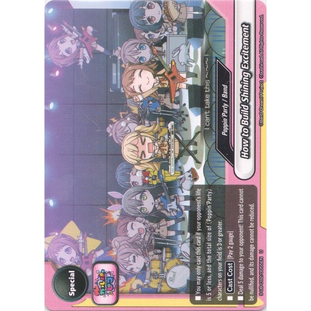 Image for How to Build Shining Excitement (S-UB-C02/0055EN) (S-UB-C02) - Future Card BuddyFight