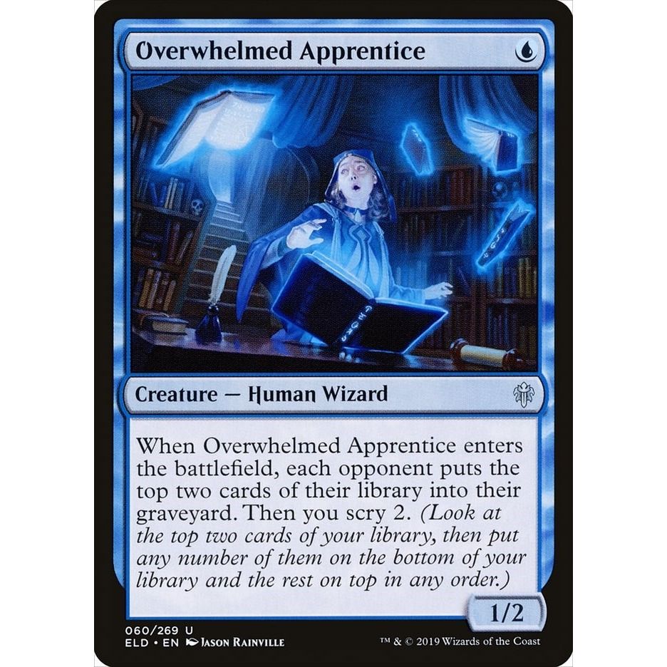 Image for Overwhelmed Apprentice (60) (ELD) - Magic: The Gathering