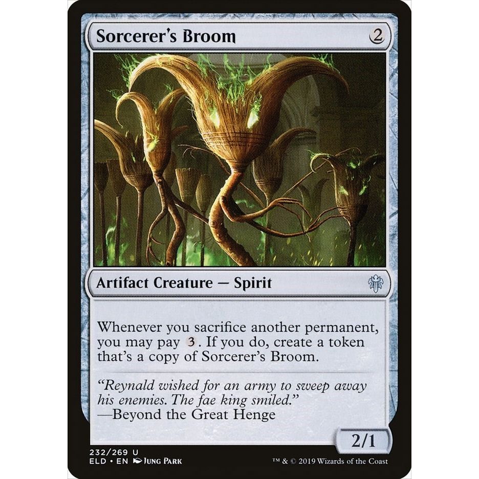 Image for Sorcerer's Broom (232) (ELD) - Magic: The Gathering