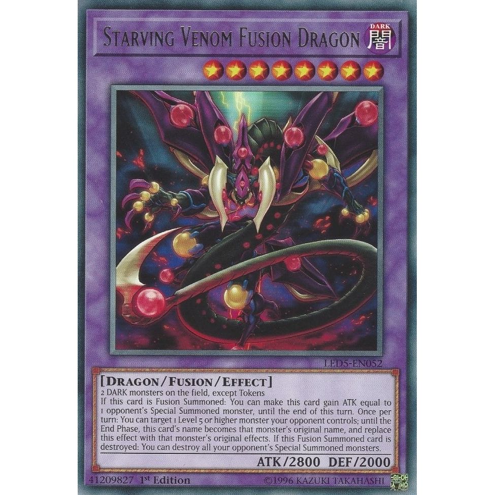 Image for Starving Venom Fusion Dragon (LED5-EN052) (LED5) - YuGiOh