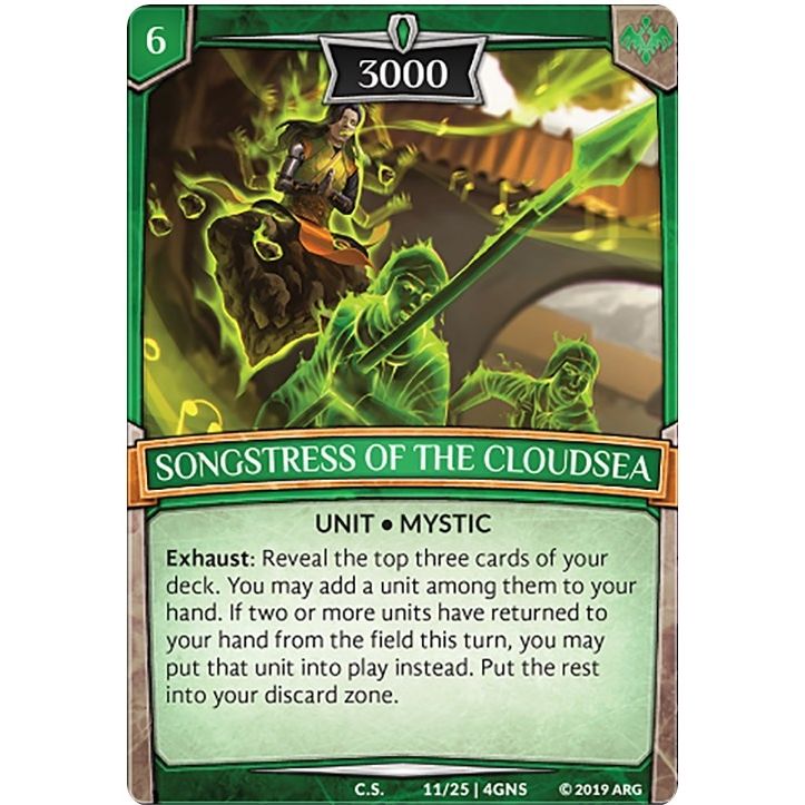 Image for Songstress of the Cloudsea (11/25 | 4GNS) (GENE) - Argent Saga TCG