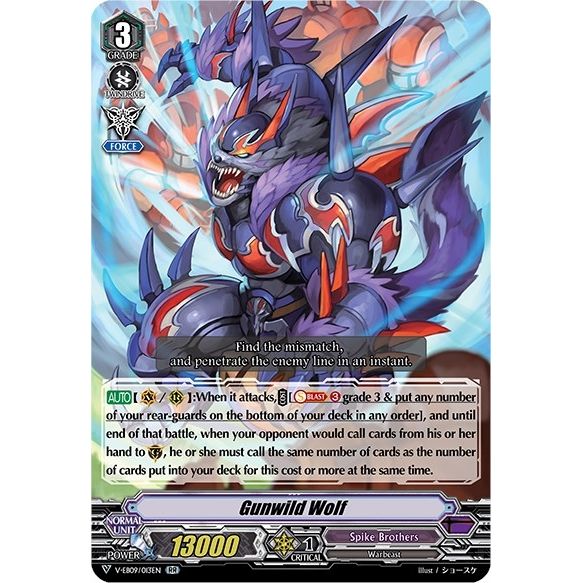 Image for Gunwild Wolf (V-EB09/013EN) (V-EB09) - Cardfight Vanguard